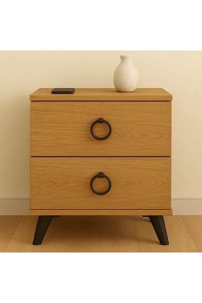 2-Drawer Nightstand Atlantic Pine