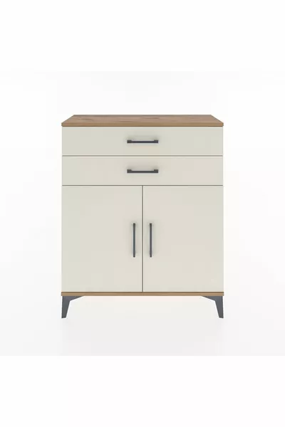 Arges Dresser with 2 Shelves, 2 Drawers, 2 Doors, Pine-Aytaşı