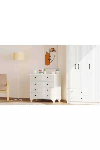 Cassettiera Multifunzione Irem Country a 5 Cassetti