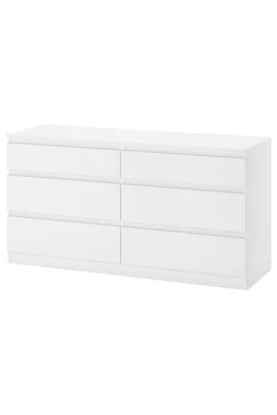 6-Drawer Dresser x cm White