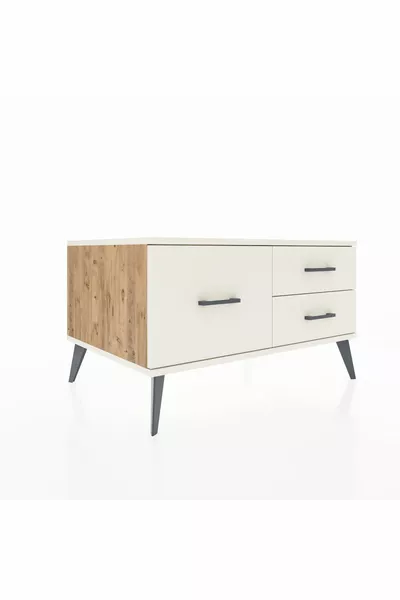 Kronos Kommode 3 Schubladen Kiefer-Marmor
