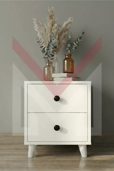 Beyaz Modern MDF Komodin