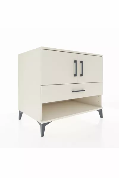 Kronos Comò 2 Ripiani 1 Cassetto 2 Ante Pietra Luna-Pietra Luna