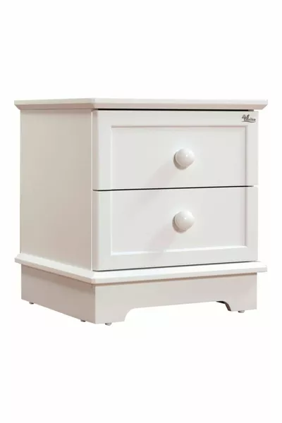 Table de chevet Classy Blanc pour chambre d'adolescent