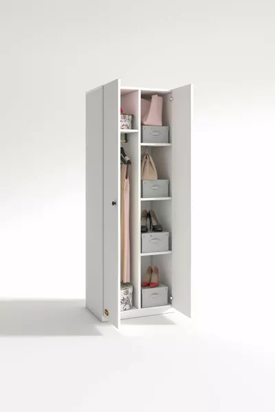 Armoire 2 portes Lilas Byz ** Armoire Placard Bureau avec portes