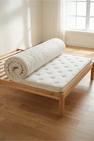 Protège-matelas orthopédique complet avec élastique, mousse, surmatelas, lit au sol