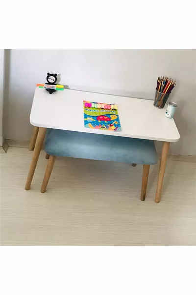 Lilyum Children's Study Desk 1 Puff Activity Table Set