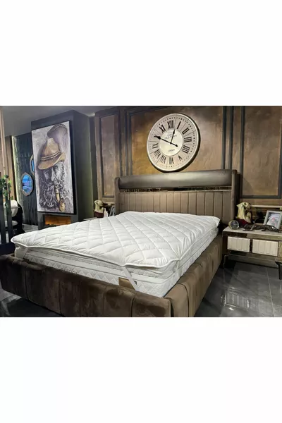 Protège-matelas en laine d'agneau Mérinos, protège-lit, matelas (% laine d'agneau Mérinos)