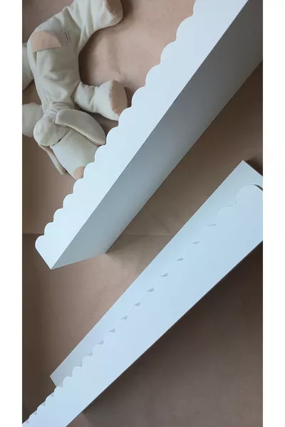 Bibliothèque murale Montessori pour bébé et enfant blanche 2 pièces, accessoire de chambre (blanc mat / et cm)