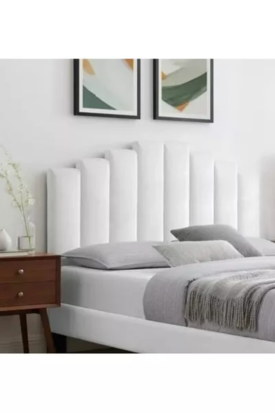 Tête de lit pour lit double avec sommier