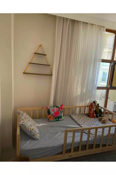 Yatak  Doğal Ahşap Çocuk Yatak Karyola