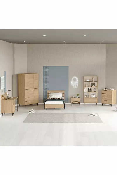 Lidya Youth Bedroom Set 6-Piece Basket