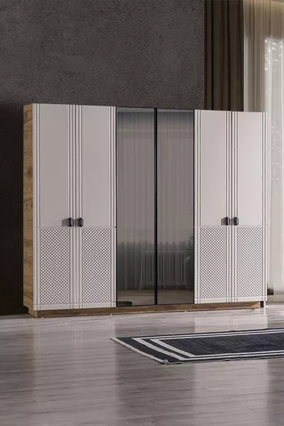Luna 6-tlg. Schlafzimmer-Set mit Schrank