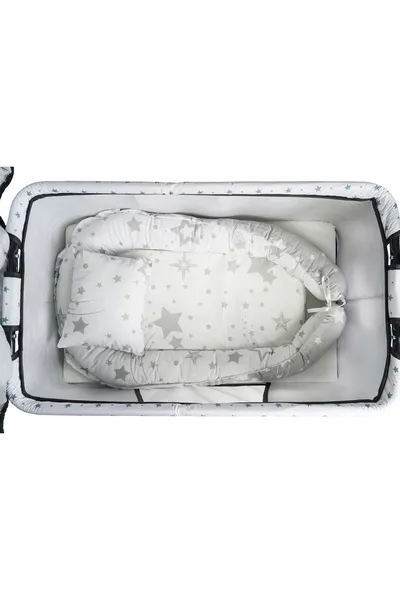 Btrend Babynest Bed and Pillow + Pocket Gift Rocking Basket Crib Baby Cradle Hammock 2-Piece Set