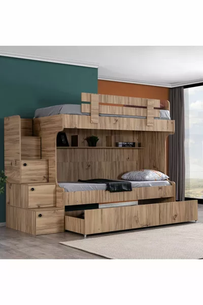 Кровать-чердак Viva с ярусом, 2 матраса Comfort