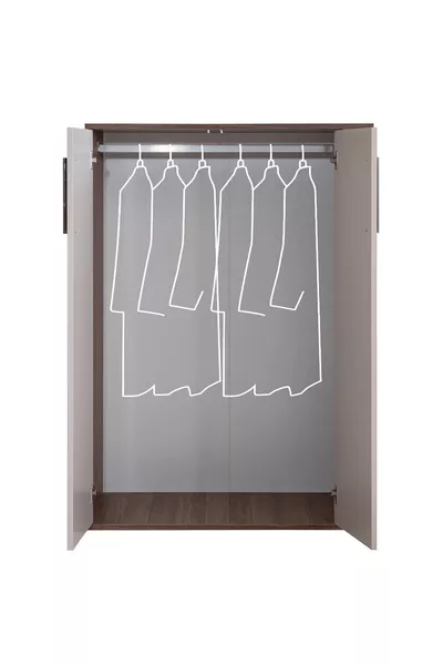 Lits superposés, ensemble chambre jeune Milano avec armoire et bureau, lit superposé moderne + armoire moderne à trois portes