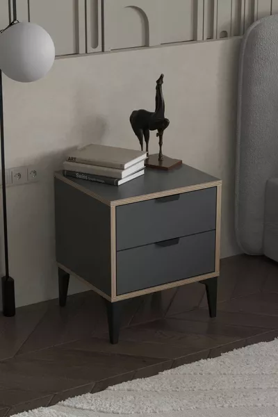 Comodino Arden a 2 cassetti