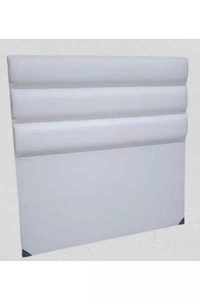 Titre DK Simple Modèle Cuir Synthétique blanc Tissu Tranche Horizontale Fait Main