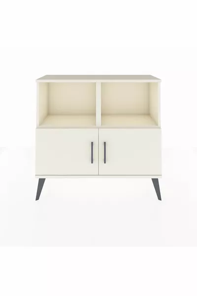 Arges Dresser 2 Shelves 2 Doors Moonstone-Moonstone