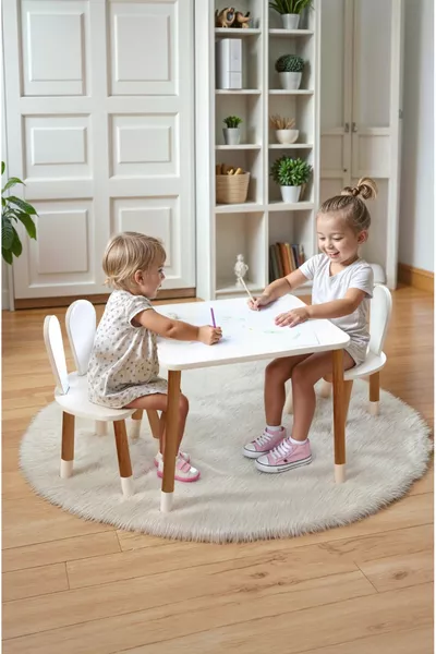 Play Table - Activity Table - Study Table - Event Table 2-Seat Children's Table and Chair Set