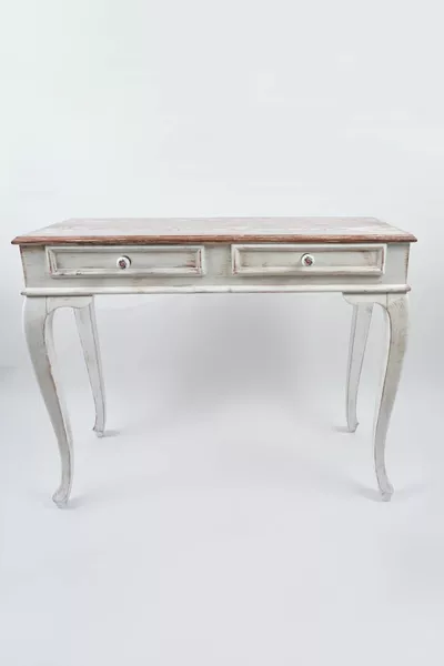 Houten Cm Seme Witte Patine Verouderde Dressoir Met Lade Make-uptafel
