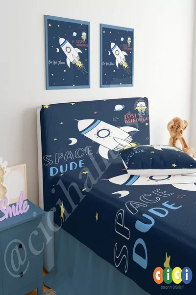 Housse de tête de lit Ours de l'espace
