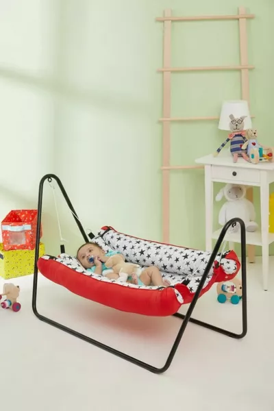 Portable Baby Hammock Cradle (Red)