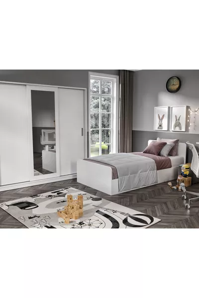3-Piece Single MDF Youth Bedroom Set
