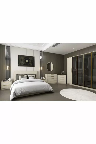 Спальный гарнитур Kale Luxe - песчаник - набор 2