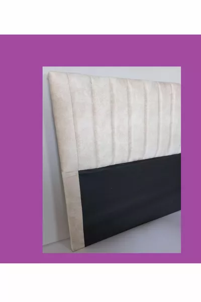 TUANA Bed Base and Headboard cream