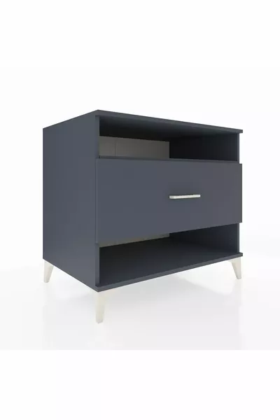 Kronos Kommode mit einem Regal und einer Schublade Anthrazit-Anthrazit
