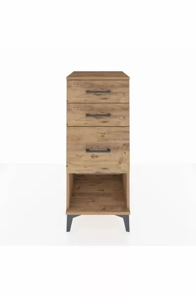 Hyperion Nightstand 3-Drawer Pine-Pine