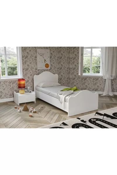 Set de 5 pièces pour chambre d'enfant en MDF Zebra Blanc % MDF
