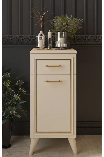Linda with Drawers, Covered, Decorative Dresser