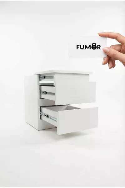 Armoire de bureau à domicile avec compartiment secret et carte NFC
