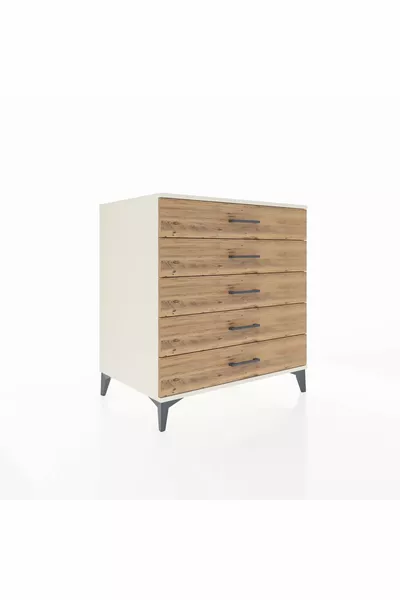 Kronos Ladekast 5 Lades Agaat-Hout