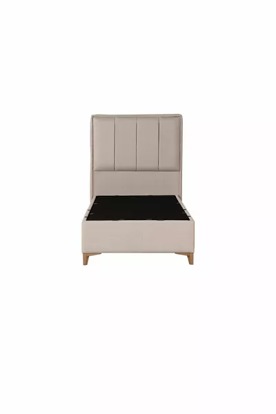 Gold Therapy Storage Bed Frame and Headboard Set Beige (BED NOT INCLUDED)