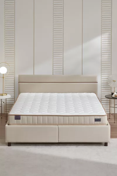 Ergowell & Lipa Bed, Base, Headboard 3-Piece Set
