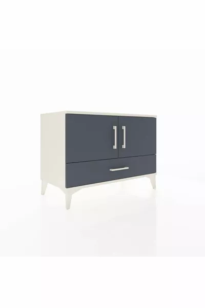 Hyperion Dressoir 2 Planken 1 Lade 2 Deuren Maansteen-Antraciet