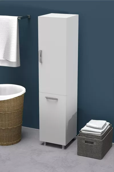 Armoire MUNDO avec panier à linge