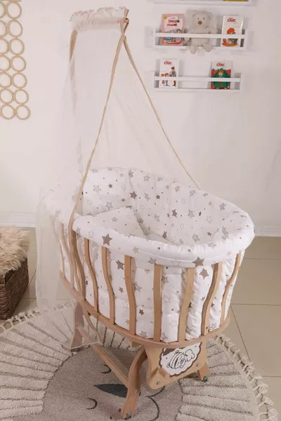 Basket Cradle Coffee Star Sleep Set