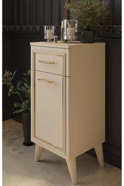 Linda with Drawers, Covered, Decorative Dresser