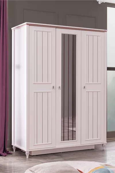 Ezgi Lux Молодежная комната - шкаф с 3 дверцами, кровать, тумбочка, стол, комод