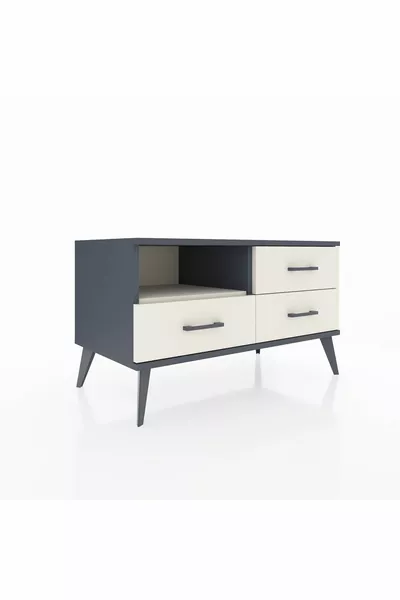Hyperion Dresser Single Shelf 3 Drawers Anthracite-Agate