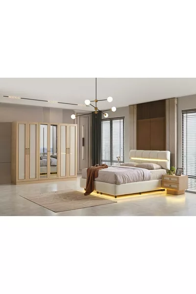 HELİS MDF YATAK ODASI TAKIMI