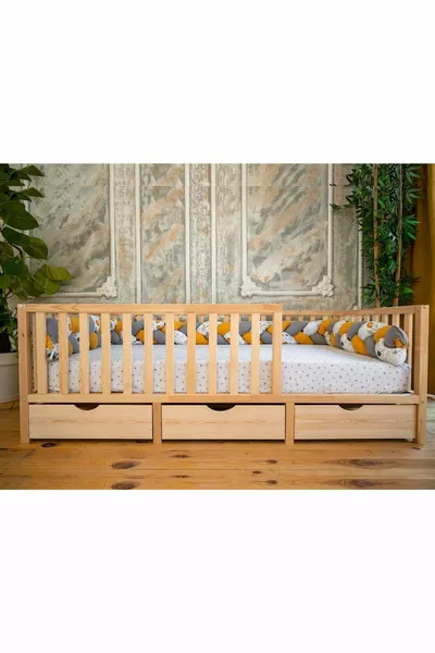 Lit en bois Montessori - Lit Montessori - Lit Montessori - -