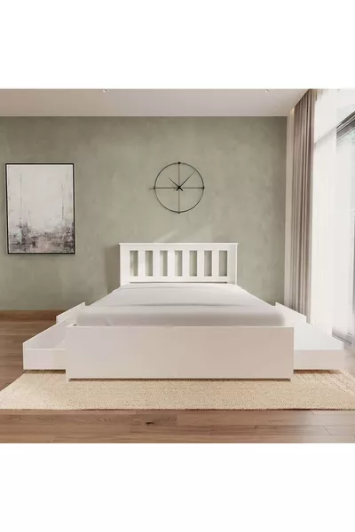 Stark White 4-Drawer Easy Assembly