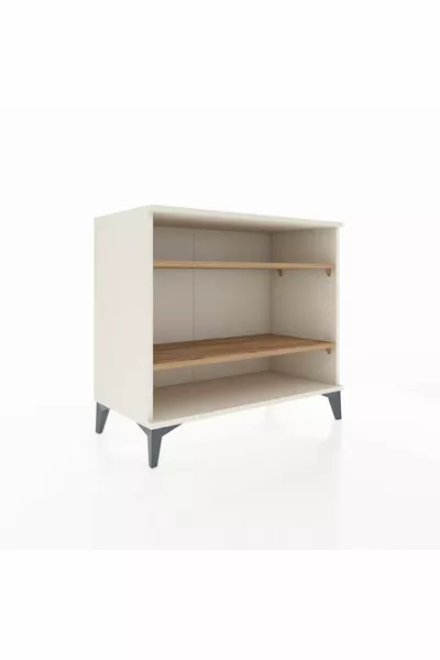 Commode Hyperion 2 étagères Pierre de lune-Pin