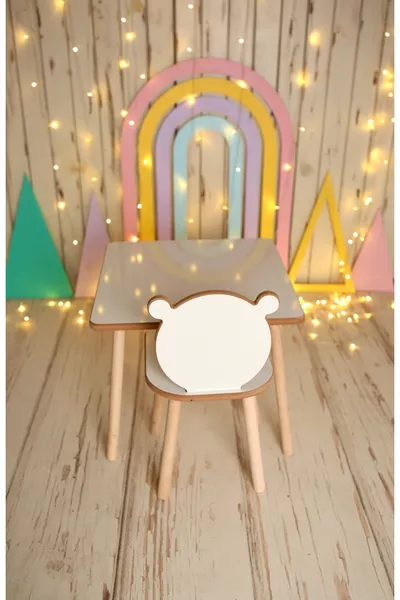 Kinder Speeltafel - Montessori Activiteitentafel - Kinder Werktafel en Stoel