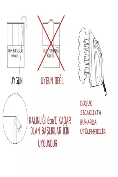 Tasarım Massel Baza Yatak Başlık Kılıfı